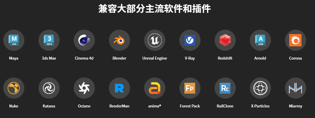 瑞云渲染兼容主流3D软件与渲染器