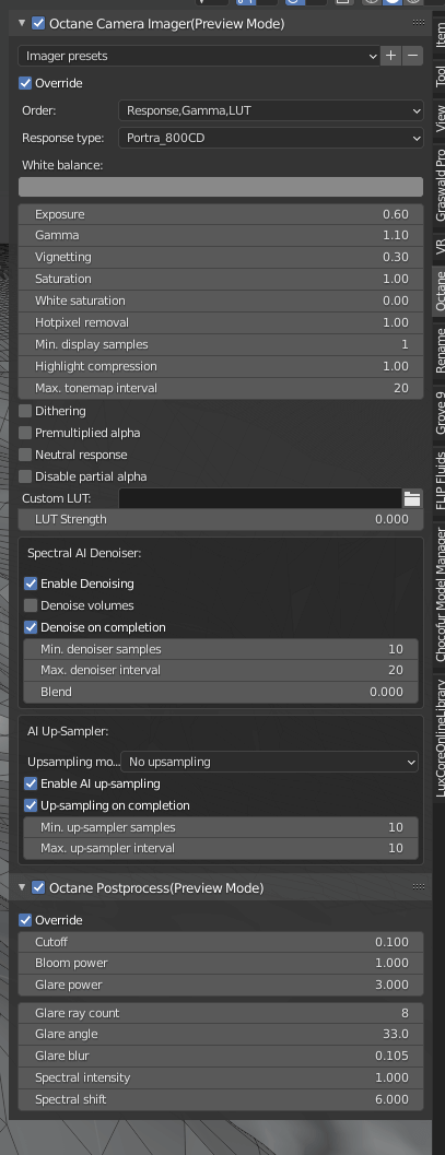 Octane值管理器-Renderbus云渲染农场