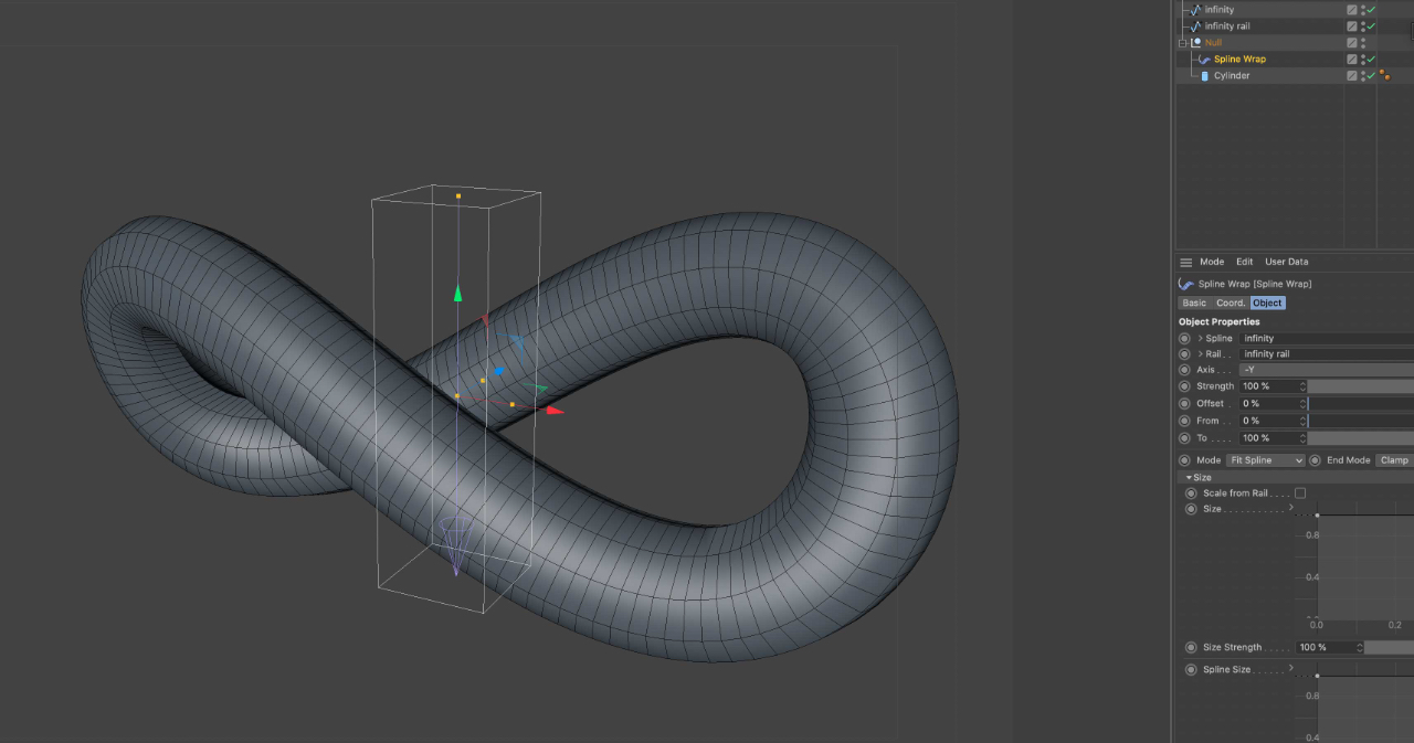 c4d样条约束效果