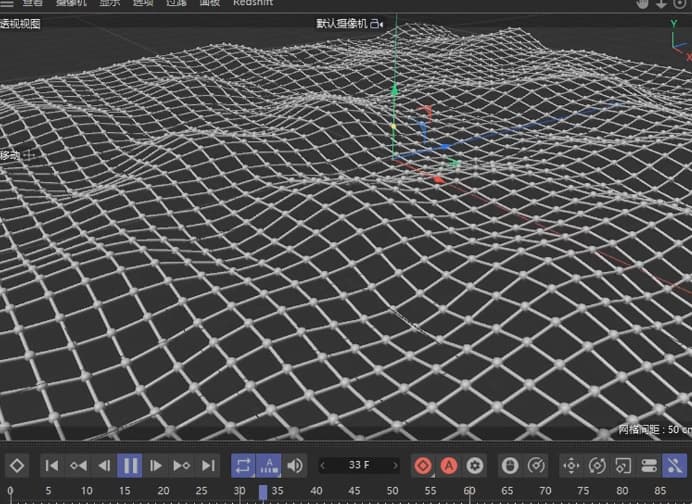 C4D水波纹网格制作教程