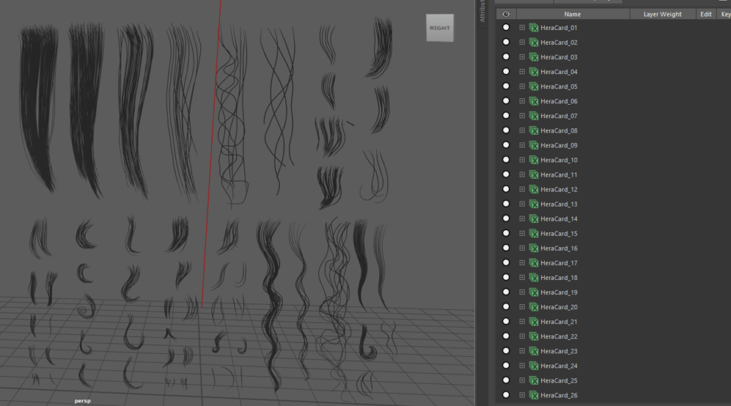 Xgen Interactive groom编辑器