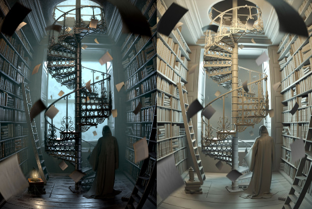 瑞云渲染专访：3ds Max制作《哈利波特》的魔法图书馆