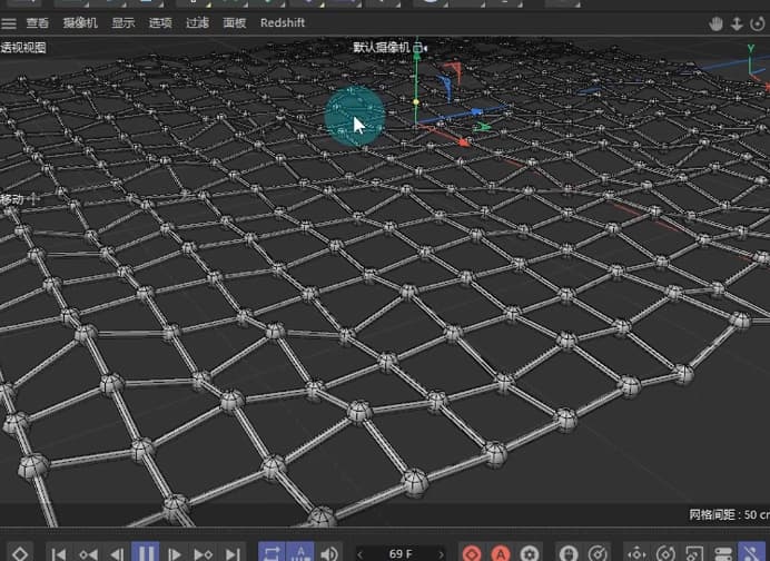 C4D水波纹网格制作教程