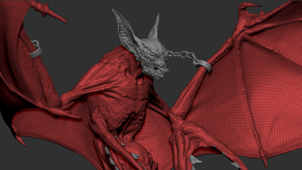 CG恶魔蝙蝠建模